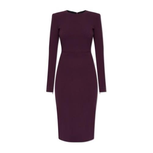 Jurk met schoudervullingen Victoria Beckham , Purple , Dames