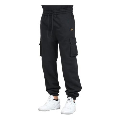 Cargo Sportieve Broek Zwart New Era , Black , Heren