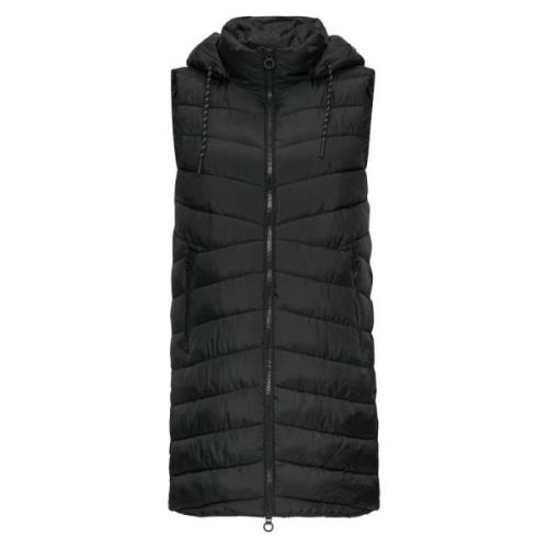 Lichtgewatteerde gewatteerde bodywarmer met capuchon s.Oliver , Black ...