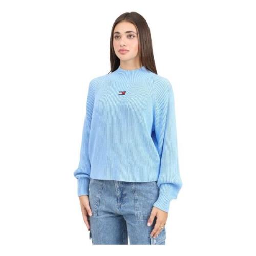 Celeste Ballonmouw Sweater Tommy Jeans , Blue , Dames