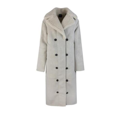 Lamé Oversized Coat Daily Paper , Beige , Dames