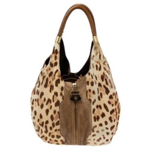 Pre-owned Suede shoulder-bags Jimmy Choo Pre-owned , Beige , Dames