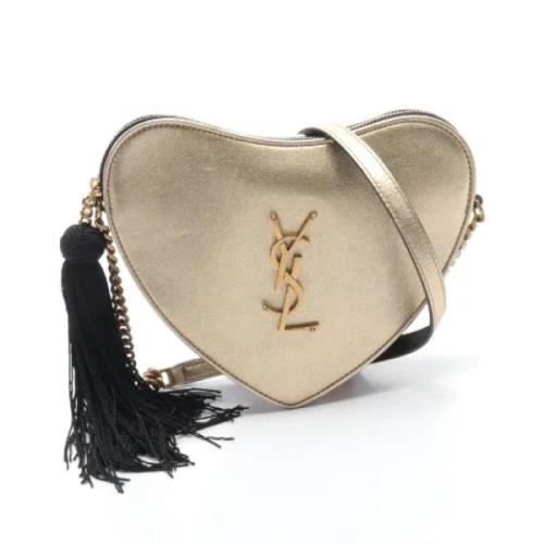 Pre-owned Leather crossbody-bags Yves Saint Laurent Vintage , Yellow ,...