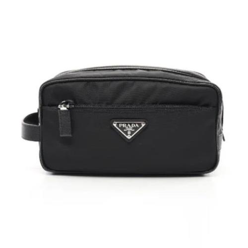 Pre-owned Canvas clutches Prada Vintage , Black , Dames