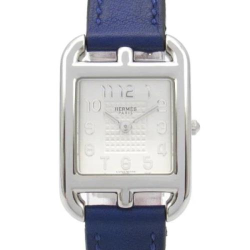 Pre-owned Leather watches Hermès Vintage , Gray , Dames