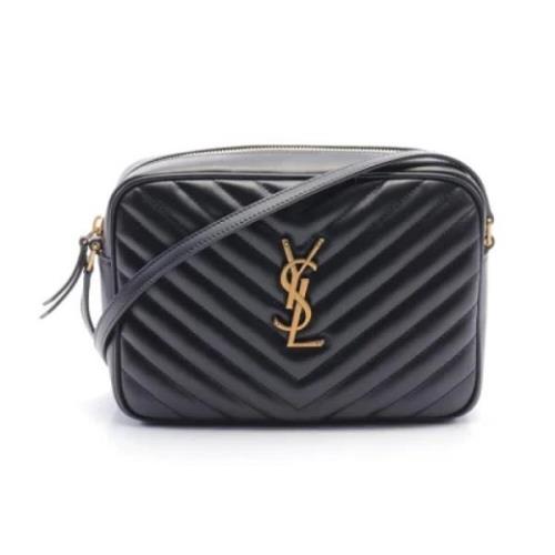 Pre-owned Leather shoulder-bags Saint Laurent Vintage , Black , Dames