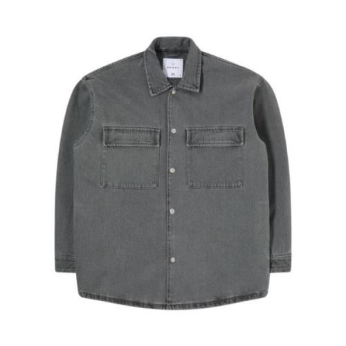 Nut Overshirt Europa Stijl Edwin , Black , Heren