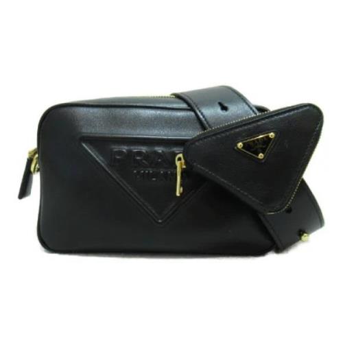 Pre-owned Leather crossbody-bags Prada Vintage , Black , Dames