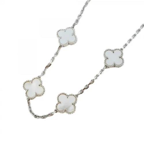 Pre-owned White Gold necklaces Van Cleef & Arpels Pre-owned , Gray , D...