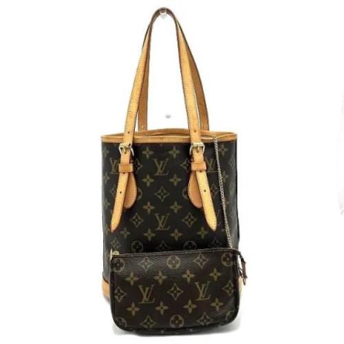 Pre-owned Canvas louis-vuitton-bags Louis Vuitton Vintage , Brown , Da...