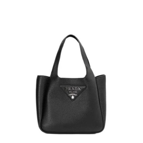 Pre-owned Leather prada-bags Prada Vintage , Black , Dames