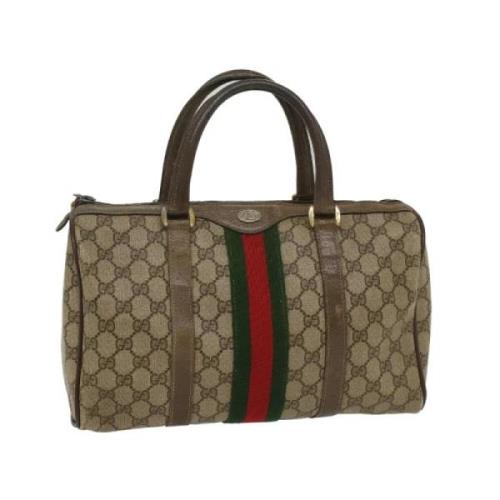 Pre-owned Canvas gucci-bags Gucci Vintage , Beige , Dames