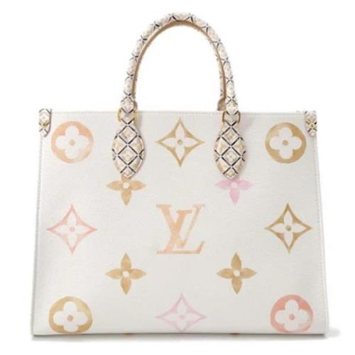 Pre-owned Fabric louis-vuitton-bags Louis Vuitton Vintage , Beige , Da...