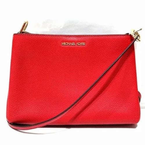 Pre-owned Leather shoulder-bags Michael Kors Pre-owned , Red , Dames