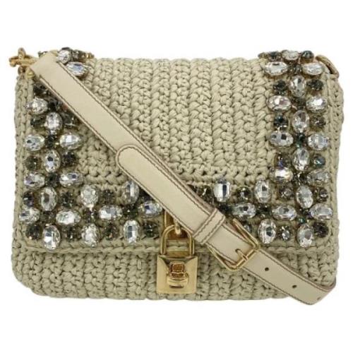 Pre-owned Leather shoulder-bags Dolce & Gabbana Pre-owned , Beige , Da...