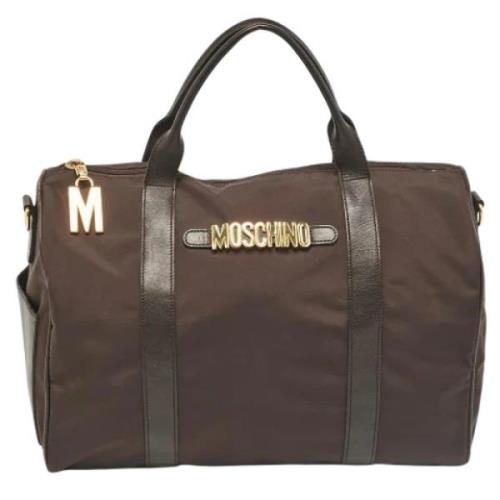 Pre-owned Leather handbags Moschino Pre-Owned , Brown , Dames