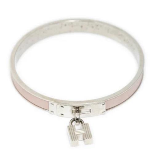 Pre-owned Leather bracelets Hermès Vintage , Pink , Dames