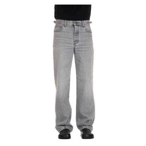 Lichtgrijze Over Fit Jeans Haikure , Gray , Heren