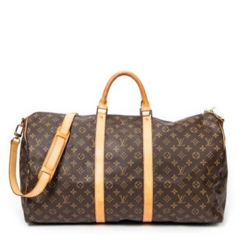 Pre-owned Canvas handbags Louis Vuitton Vintage , Brown , Dames