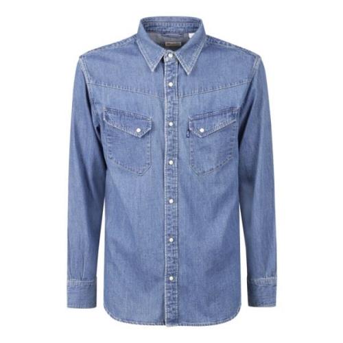 Langhorn Shirt Levi's , Blue , Heren