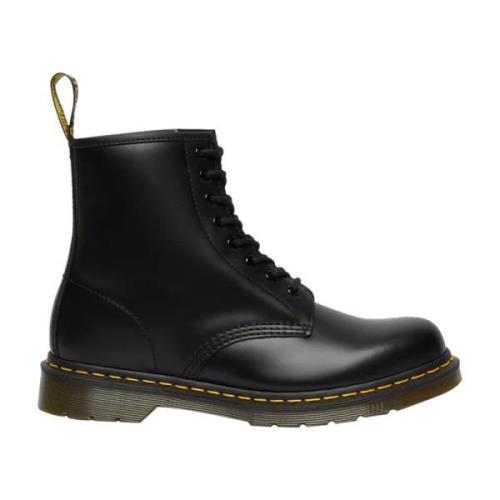 Gladde Veters Dames Enkellaars Dr. Martens , Black , Dames