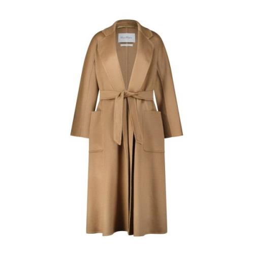 Kasjmier Icon Jas met Wijde Silhouet Max Mara , Brown , Dames