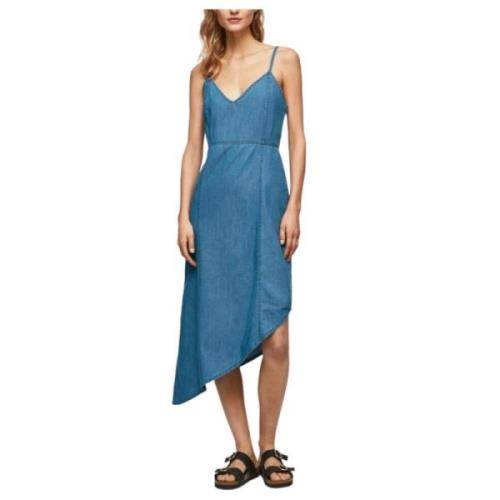 Maxi Dresses Pepe Jeans , Blue , Dames