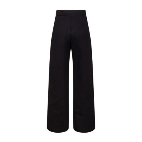 Tijdloze Zwarte Broek Rechte Snit Max Mara , Black , Dames