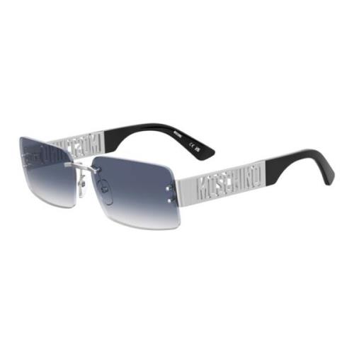 Blauw Shaded Zonnebril Moschino , Blue , Dames