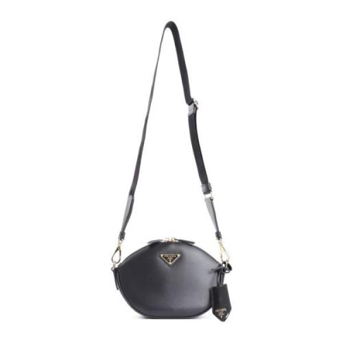 Zwarte Schoudertas Elegant Ontwerp Prada , Black , Dames