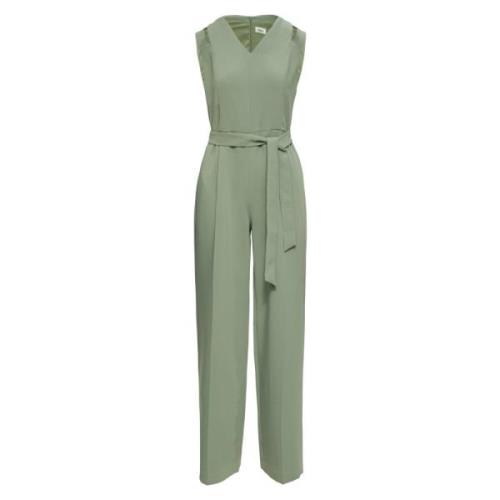 Twill Jumpsuit met Cut-Outs s.Oliver , Green , Dames