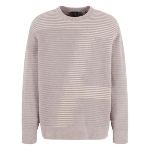 Taupe Pullover Stijlvolle Sweater Armani Exchange , Beige , Heren