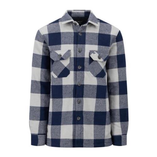 Flanellen Overshirt, Kent Stijl Fynch-Hatton , Blue , Heren