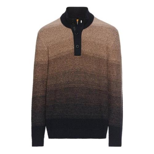 Casual Pullover Sweater Camel Active , Brown , Heren