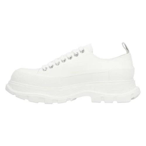 Canvas sneakers Alexander McQueen , White , Heren