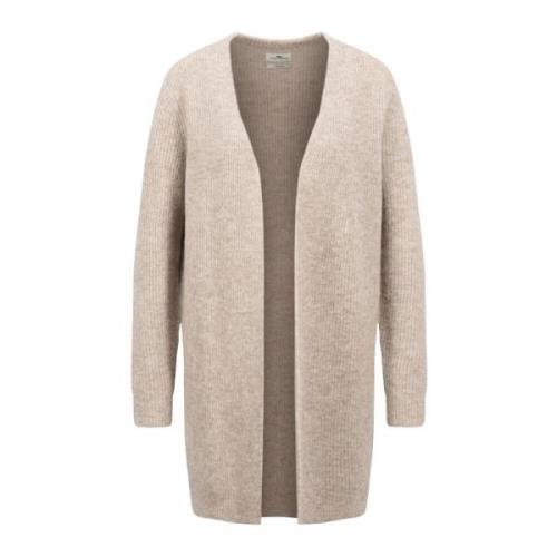 Lang Harige Cardigan Trui Fynch-Hatton , Beige , Dames