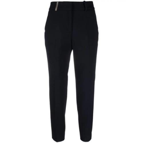 Stijlvolle Panta Broek Peserico , Black , Dames