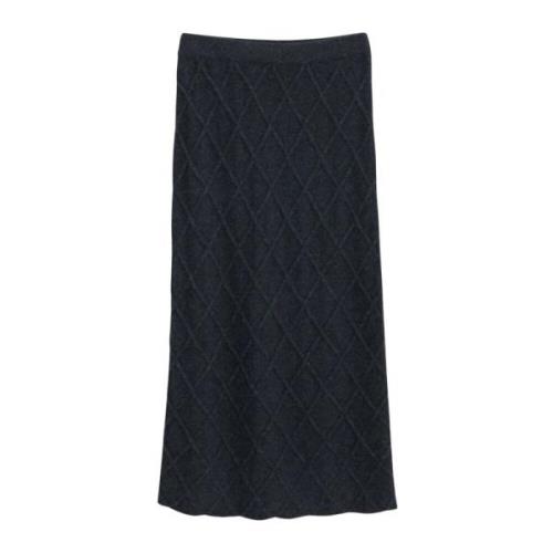 Diamond Cable Rok in Zwart Filippa K , Black , Dames