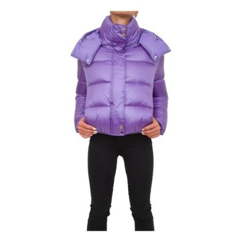 Viola Puffer Jas Patrizia Pepe , Purple , Dames