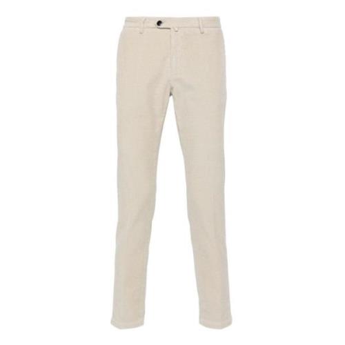 Beige Corduroy Chino Broek Briglia , Beige , Heren