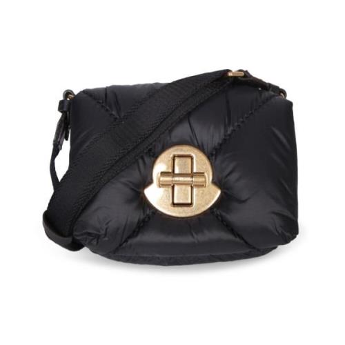 Gewatteerde Crossbody Tas met Verstelbare Band Moncler , Black , Dames