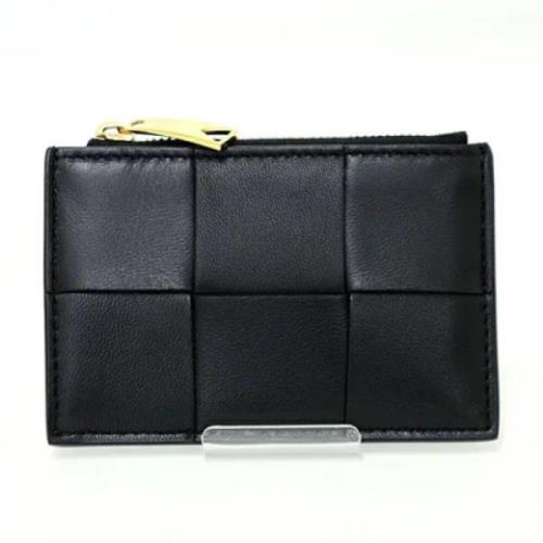 Pre-owned Leather wallets Bottega Veneta Vintage , Black , Dames