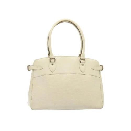 Pre-owned Leather handbags Louis Vuitton Vintage , White , Dames