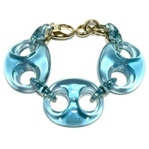 Pre-owned Plastic bracelets Gucci Vintage , Blue , Dames