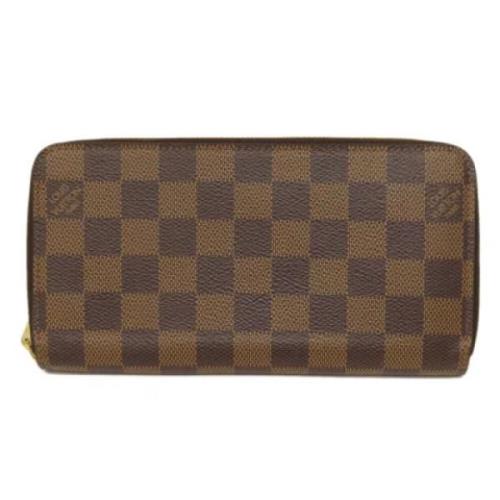 Pre-owned Canvas wallets Louis Vuitton Vintage , Brown , Dames