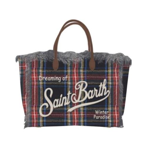 Tartan Colette Tas MC2 Saint Barth , Blue , Dames