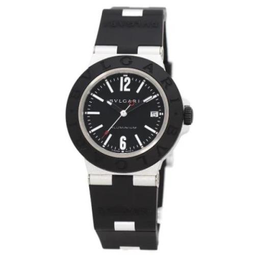 Pre-owned Stainless Steel watches Bvlgari Vintage , Black , Heren