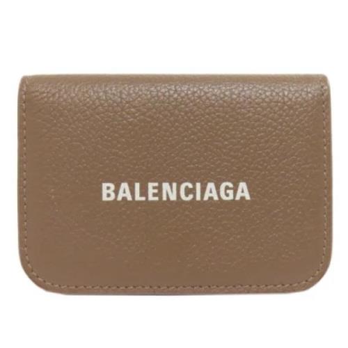 Pre-owned Leather wallets Balenciaga Vintage , Brown , Dames