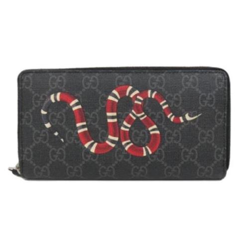 Pre-owned Plastic wallets Gucci Vintage , Black , Dames