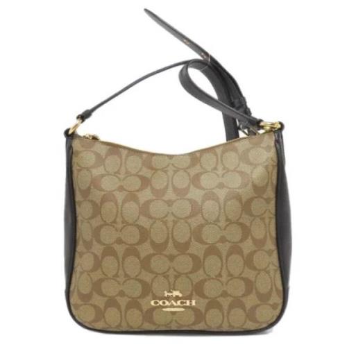 Pre-owned Fabric shoulder-bags Coach Pre-owned , Beige , Dames